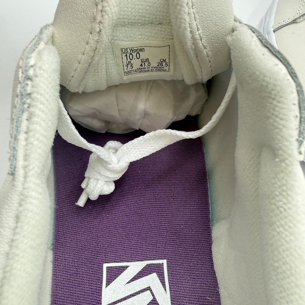 VANS Seldan Tumble White Leather Women's Low Top Sneakers Size 10 NEW - Picture 7 of 7